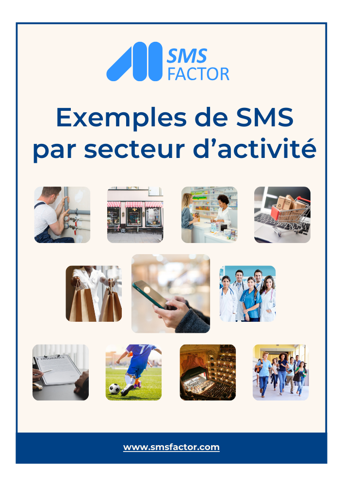 Exemples de SMS par secteur d'activité