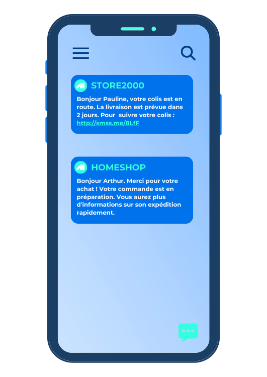 exemple sms information